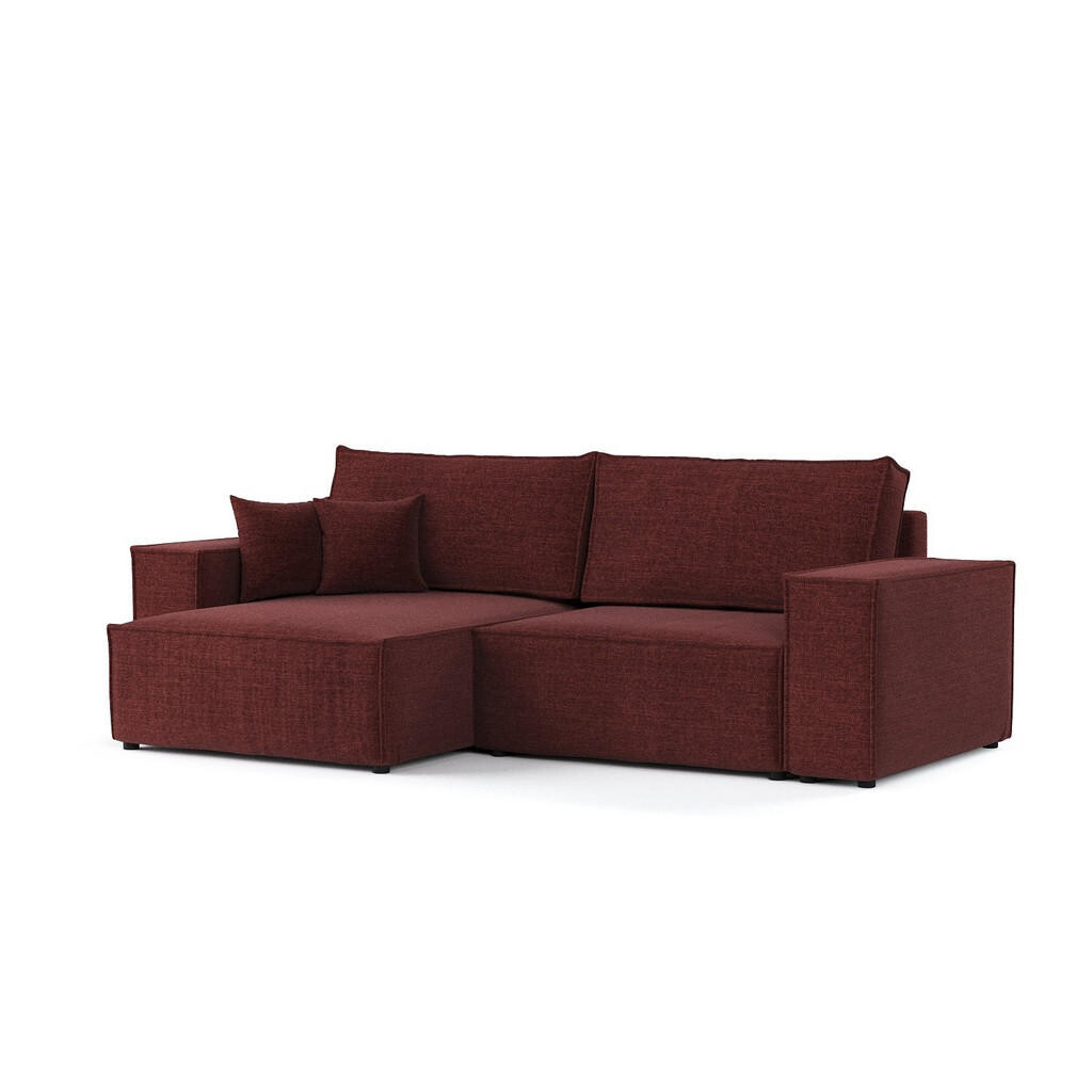 AltaBeds ROHOVÁ SEDAČKA CAVO, textil, Červená