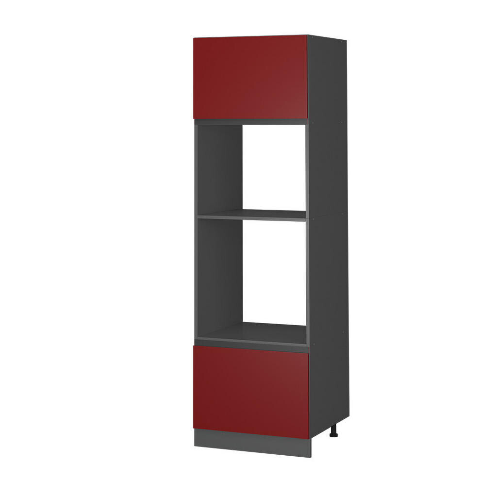 Vicco SKŘÍŇKA NA MIKROVLNNOU TROUBU R-Line Červená 60 cm Tvar J