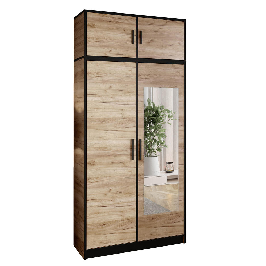Kier Furniture ŠATNÍ SKŘÍŇ ROJ s nástavbou 2D Dub Craft