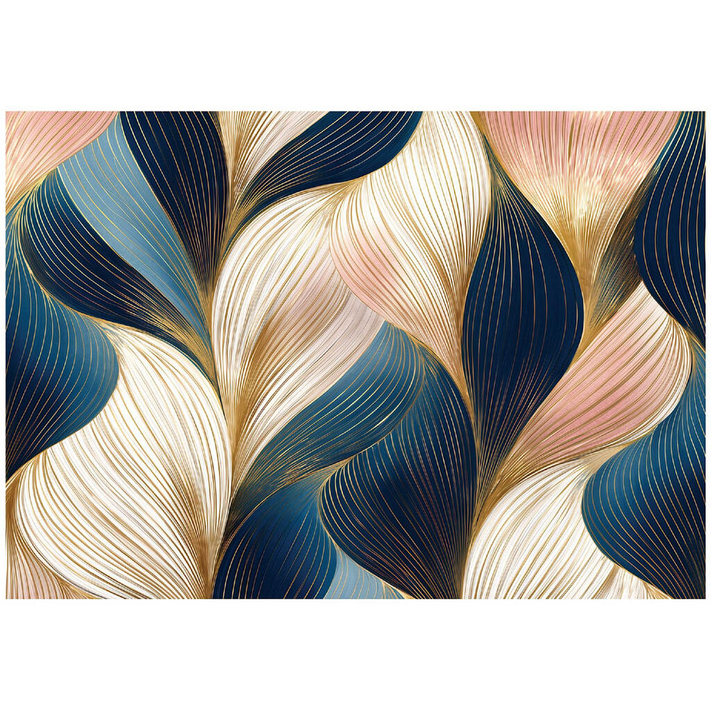 Wallarena FOTOTAPETA Art Deco Abstraktní modrá 400x280 cm