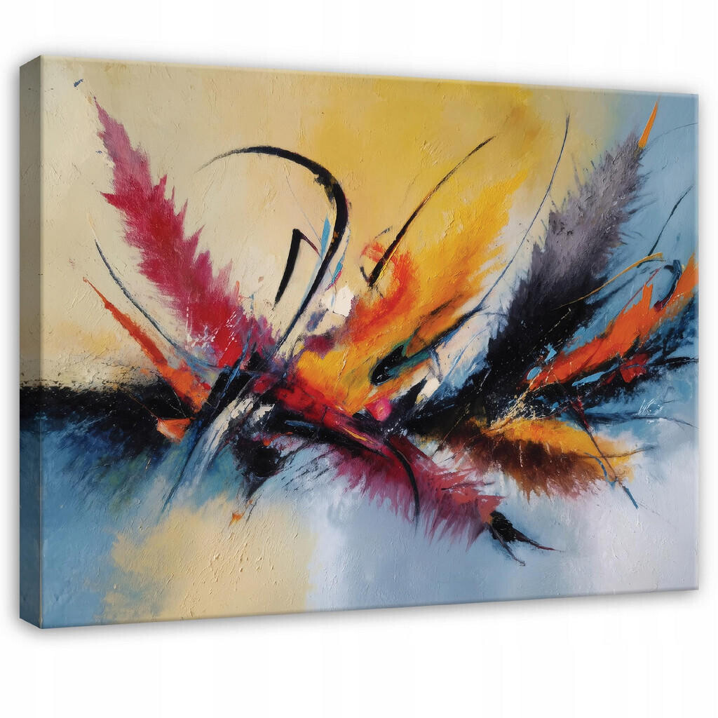 Wallarena OBRAZ na plátně Abstraktní umění Barevný 60x40 cm