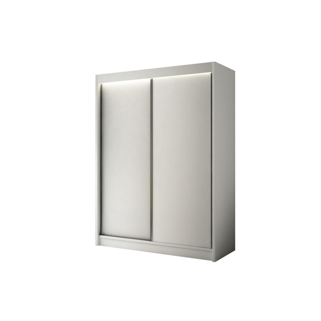 ALTDECOR ŠATNÍ SKŘÍŇ BERGO s LED – 120 cm – bílá