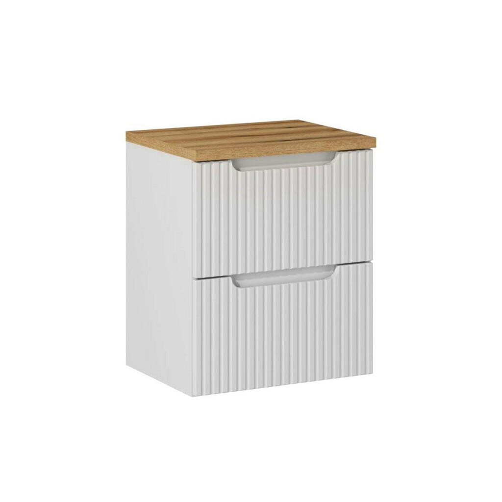 Petits-meubles SKŘÍŇKA POD UMYVADLO 50.4cm Riva Bílá a dřevo