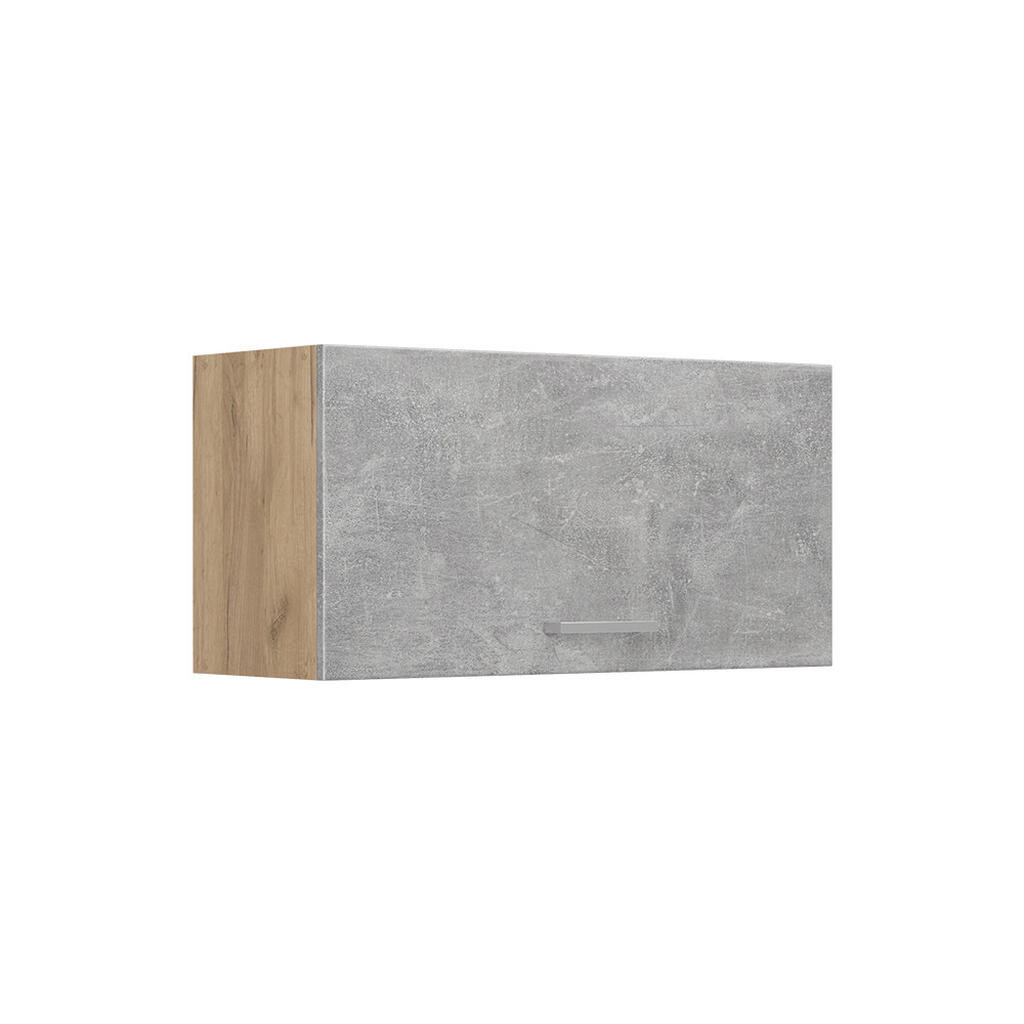 Vicco VĚŠÁK NA STĚNU R-Line, Beton/Zlatý mocný dub, 80 cm Plochý