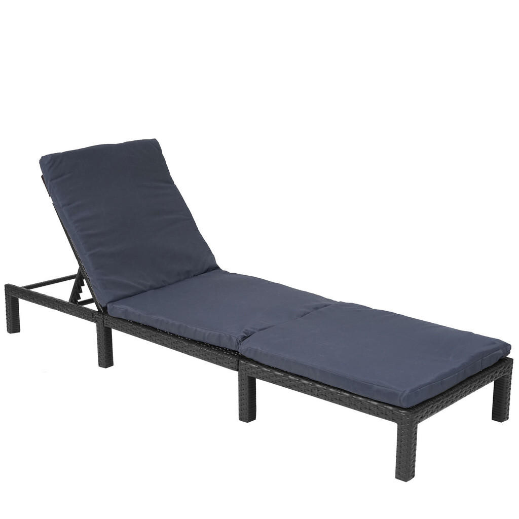 MCW POLY-RATTAN LEHÁTKO BASIC antracitová, šedá