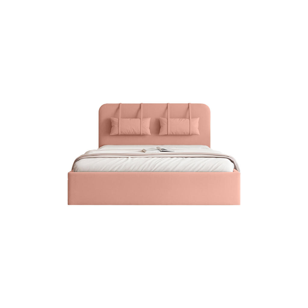 Fedve POLSTERBED Lexal 160x200 cm, Starorůžová