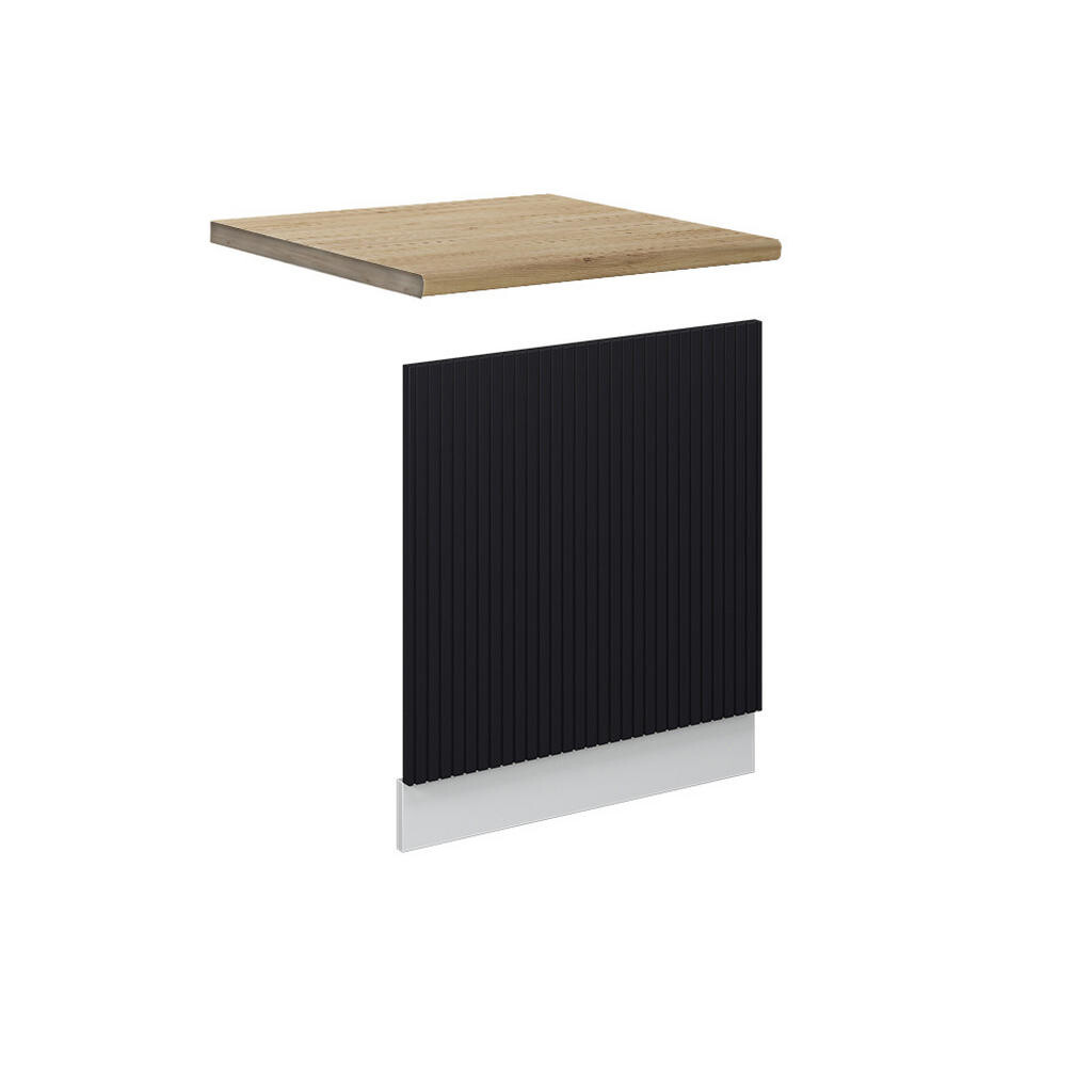 Vicco PŘEDNÍ PANEL Fame-Line Černý pruhovaný 60 cm , PD Dub