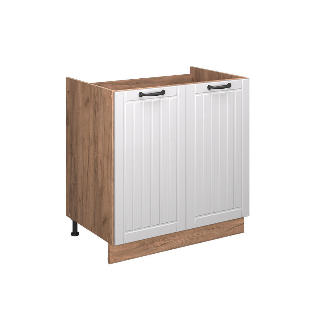 Vicco SKŘÍŇKA POD DŘEZ Fame-Line Bílý venkovský dům 80 cm , PD Antracit