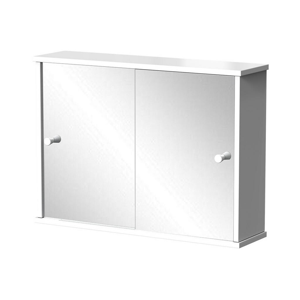 Vicco KOUPELNOVÁ SKŘÍŇKA SE ZRCADLEM Mireo Bílá 55 x 40 cm se 2 posuvnými dveřmi