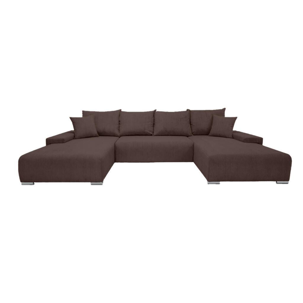 Fedve ECKSOFA Trawanga s rozkládací funkcí, Hnědá