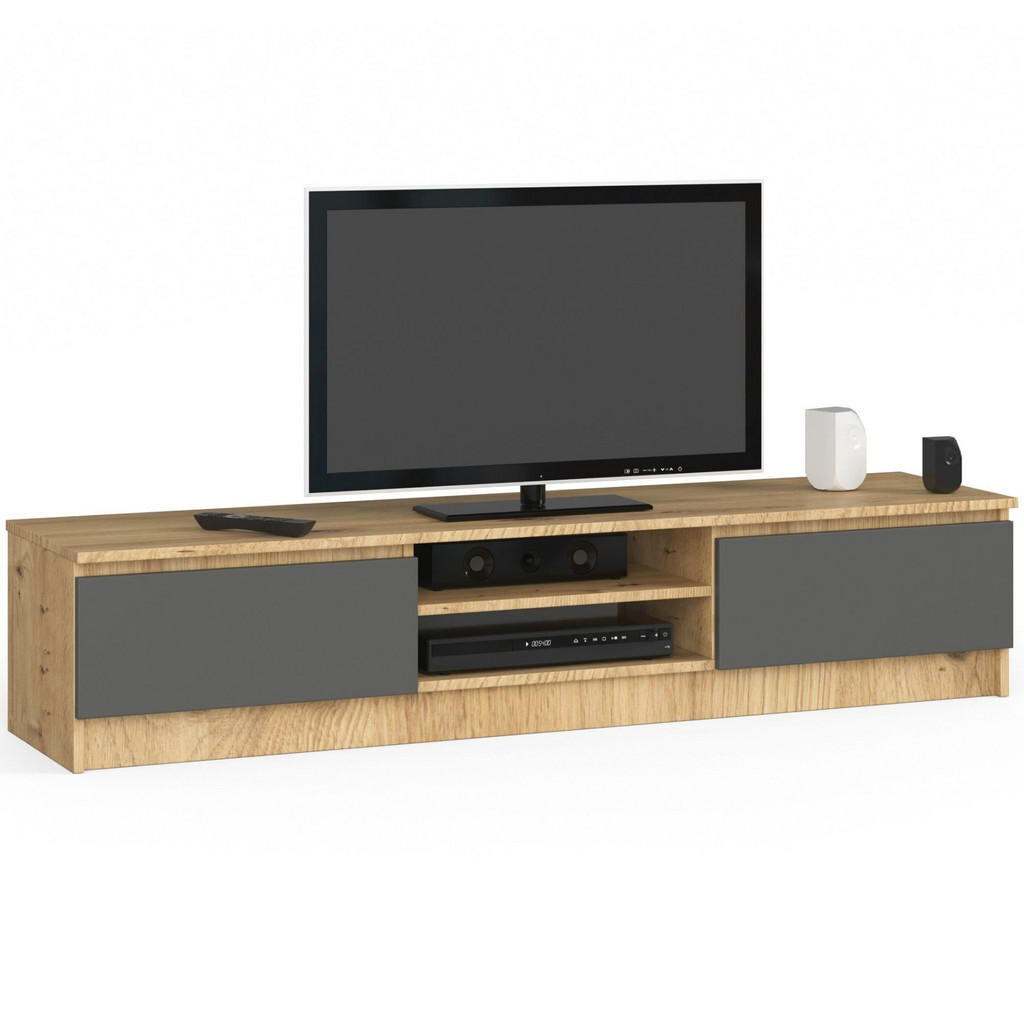RAUMHIRSCH FURNITURE LOWBOARD dub Artisan, grafitově šedý 33/160/40