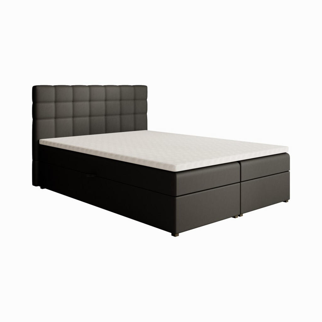 Beautysofa ČALOUNĚNÁ postel Topiq 144/203/103, černá