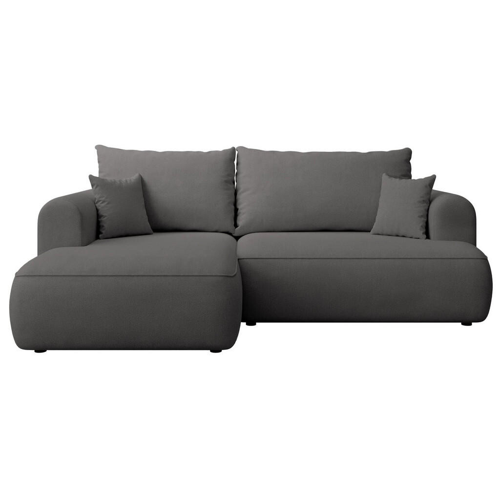 Selsey ROHOVÁ ROZKLÁDACÍ POHOVKA Ovo Mini tmavě šedá, se žinylkovým potahem Easy Clean