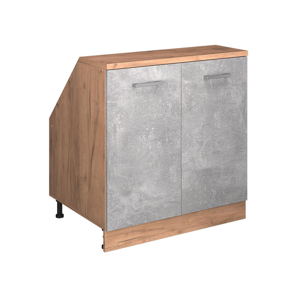 Vicco R-LINE Beton 80 cm se 2 dveřmi, korpus skříně hloubka 60 cm