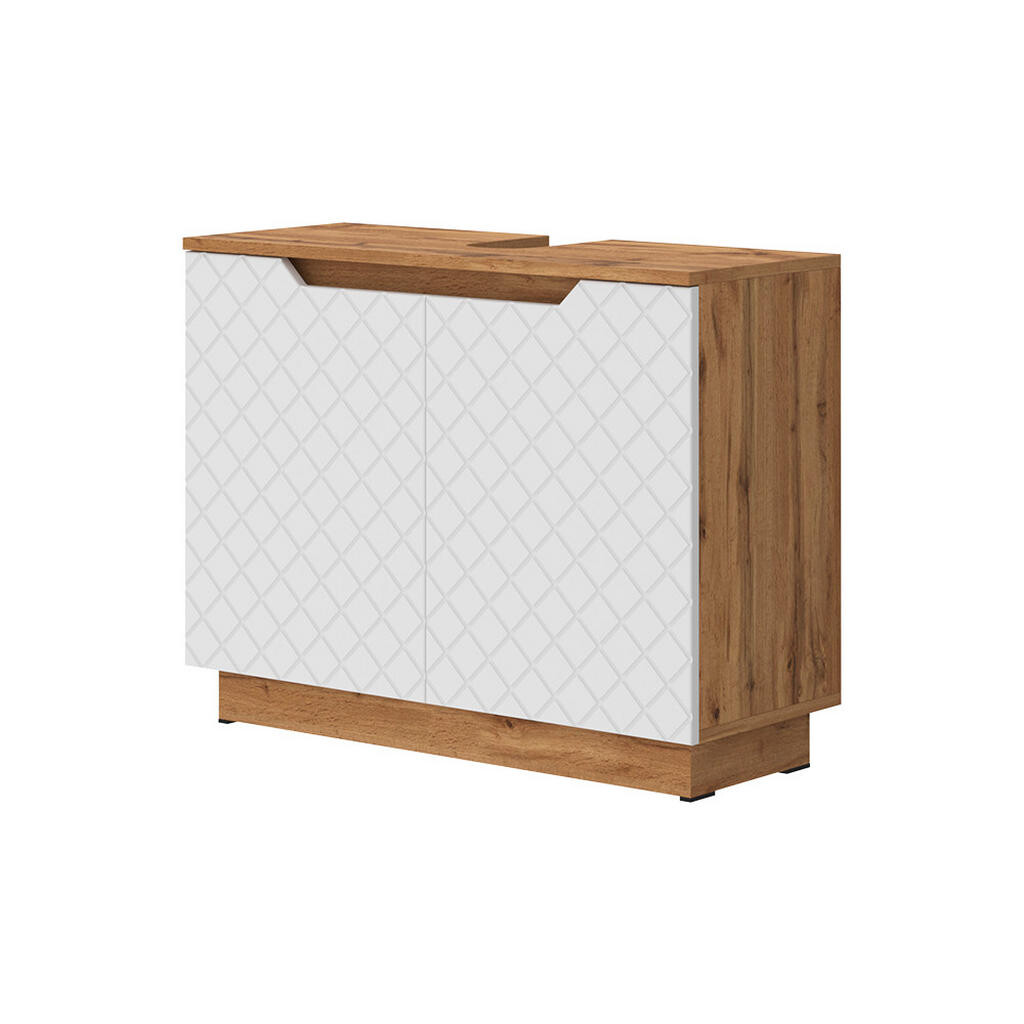Vicco ZÁKLADNÍ SKŘÍŇKA POD UMYVADLO Lotta Bílá 79.6 x 62.1 cm se 2 dveřmi