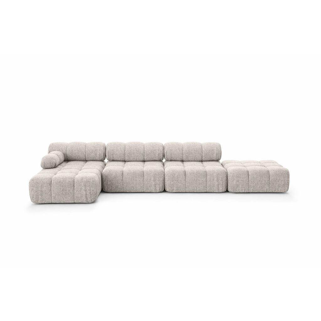 Kaiser Möbel ROHOVÁ SEDAČKA ve tvaru L XL, tkanina Bouclé Abriamo, Béžová, Levá strana, Selia L XL