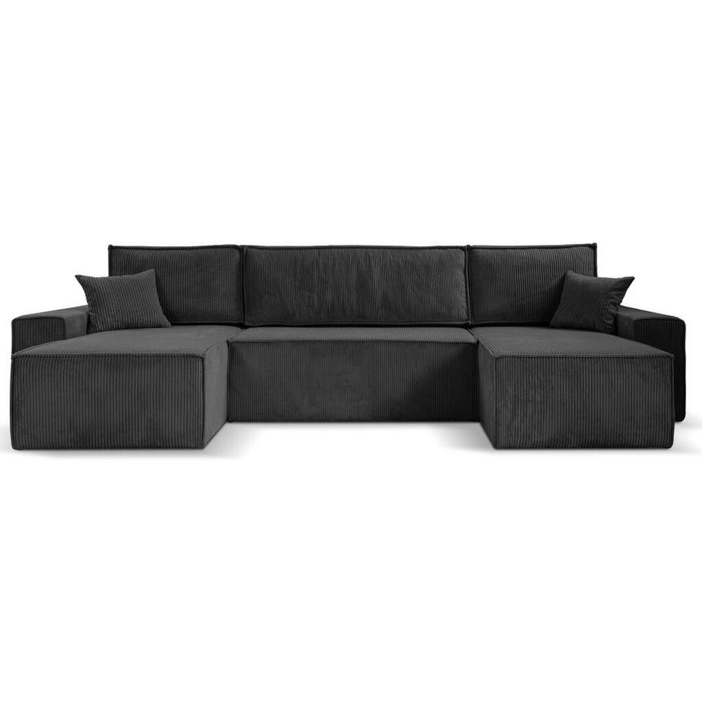 Beautysofa SEDACÍ SOUPRAVA Hektor U s funkcí spaní, tmavě šedá