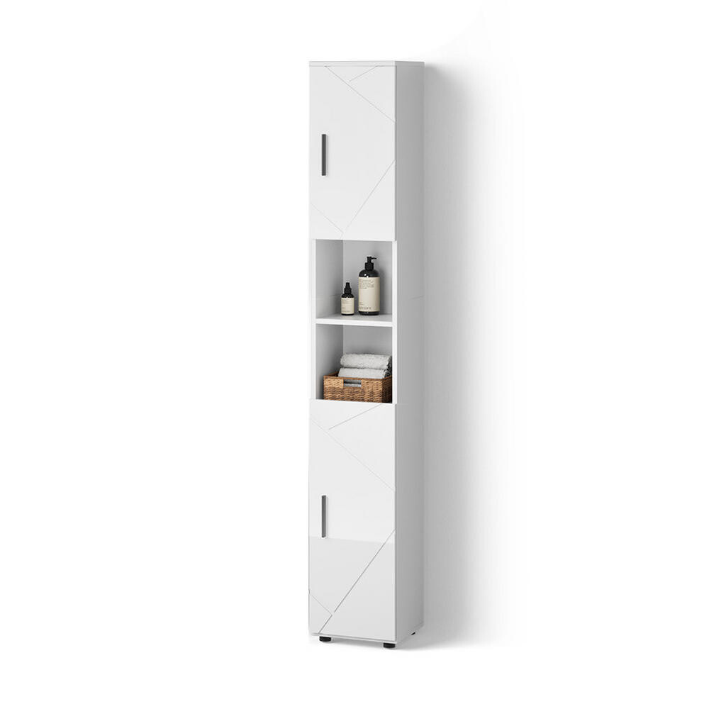 Livinity® KOUPELNOVÁ SKŘÍŇKA Ronco Bílá vysoký lesk 30 x 192 cm