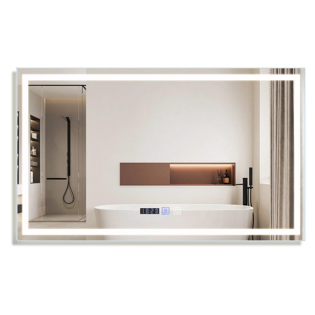 Nettlife KOUPELNOVÉ zrcadlo Erfurt s LED osvětlením 100/60/2,5 cm