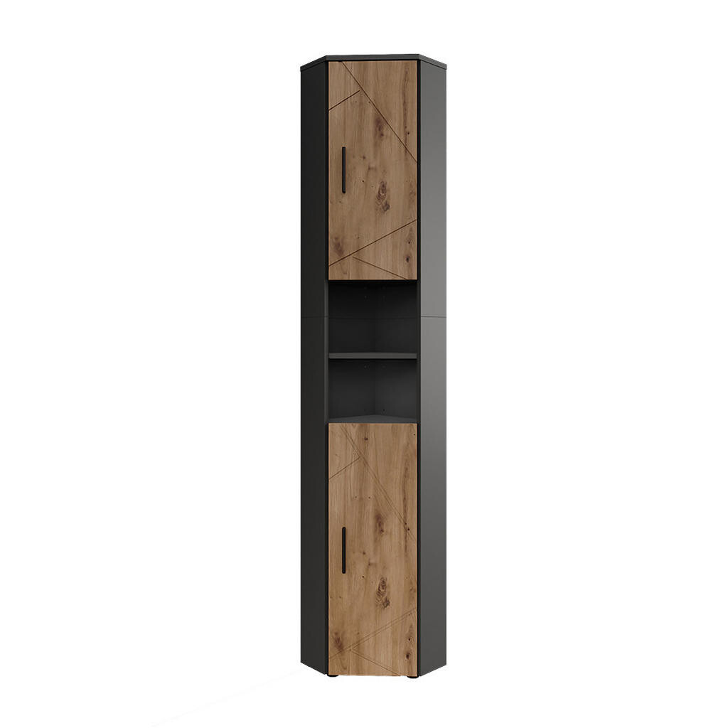 Vicco VYSOKÁ SKŘÍŇKA Irma, Antracit/Zlatý mocný dub, 33 x 192 cm se 2 dveřmi