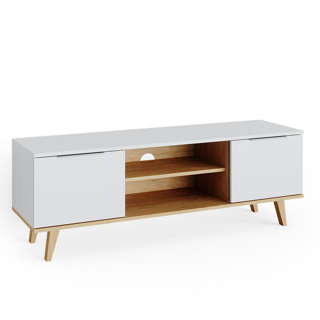 Vicco NÍZKÝ NÁBYTEK POD TELEVIZI Nautica Bílá 138 x 49 cm