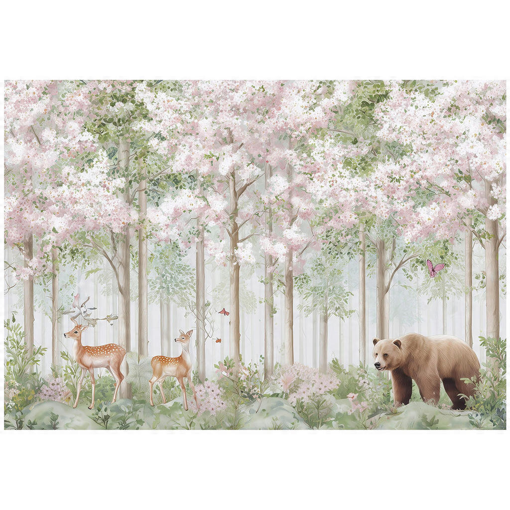Wallarena FOTOTAPETA do dětského pokoje les zvířata jelen 250x175