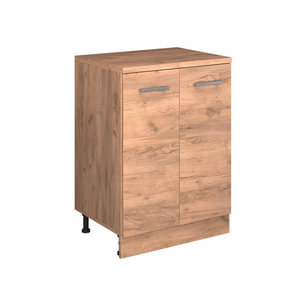 Vicco KUCHYŇSKÁ SKŘÍŇKA POD ŠIKMOU STŘECHU R-Line, Zlatý mocný dub, 60 cm bez šikminy se 2 dveřmi