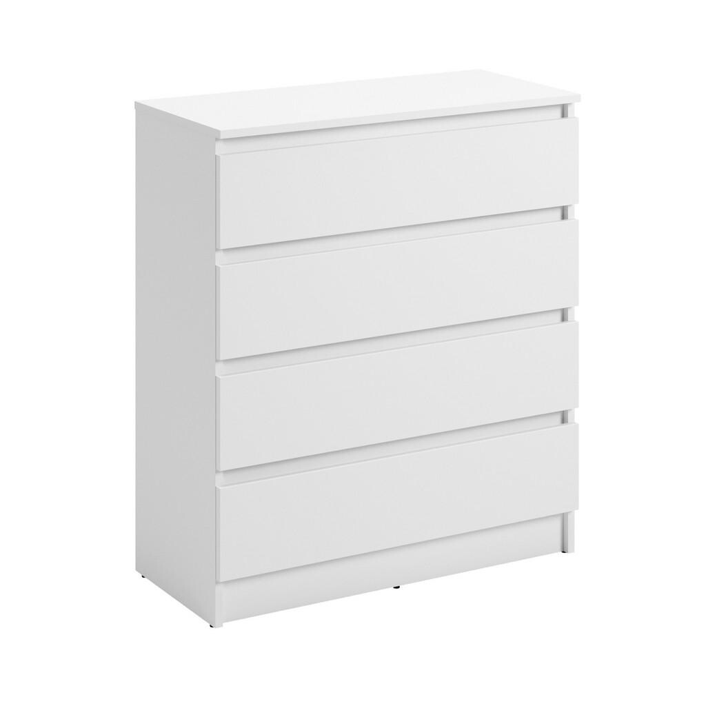 Home Collective KOMODA se 4 zásuvkami, šířka 76 cm, v bílé barvě