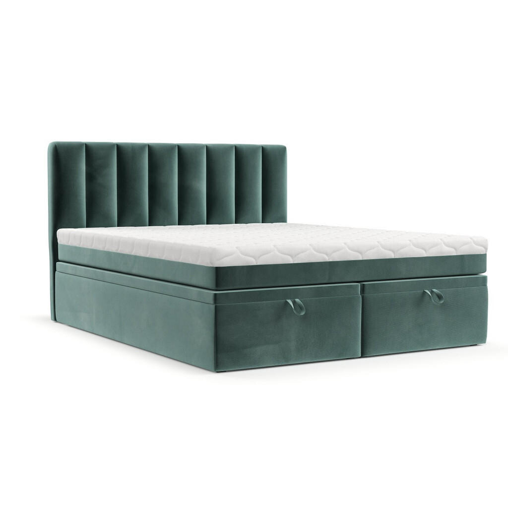 AltaBeds POSTEL BOXSPRING LUME 180/200 Tyrkysová