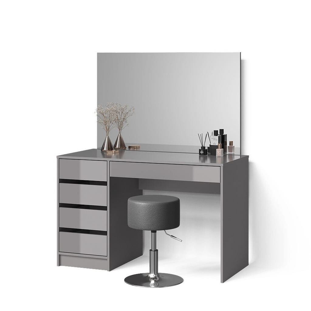 Livinity® TOALETNÍ STOLEK Imola Šedá 120 cm se stoličkou
