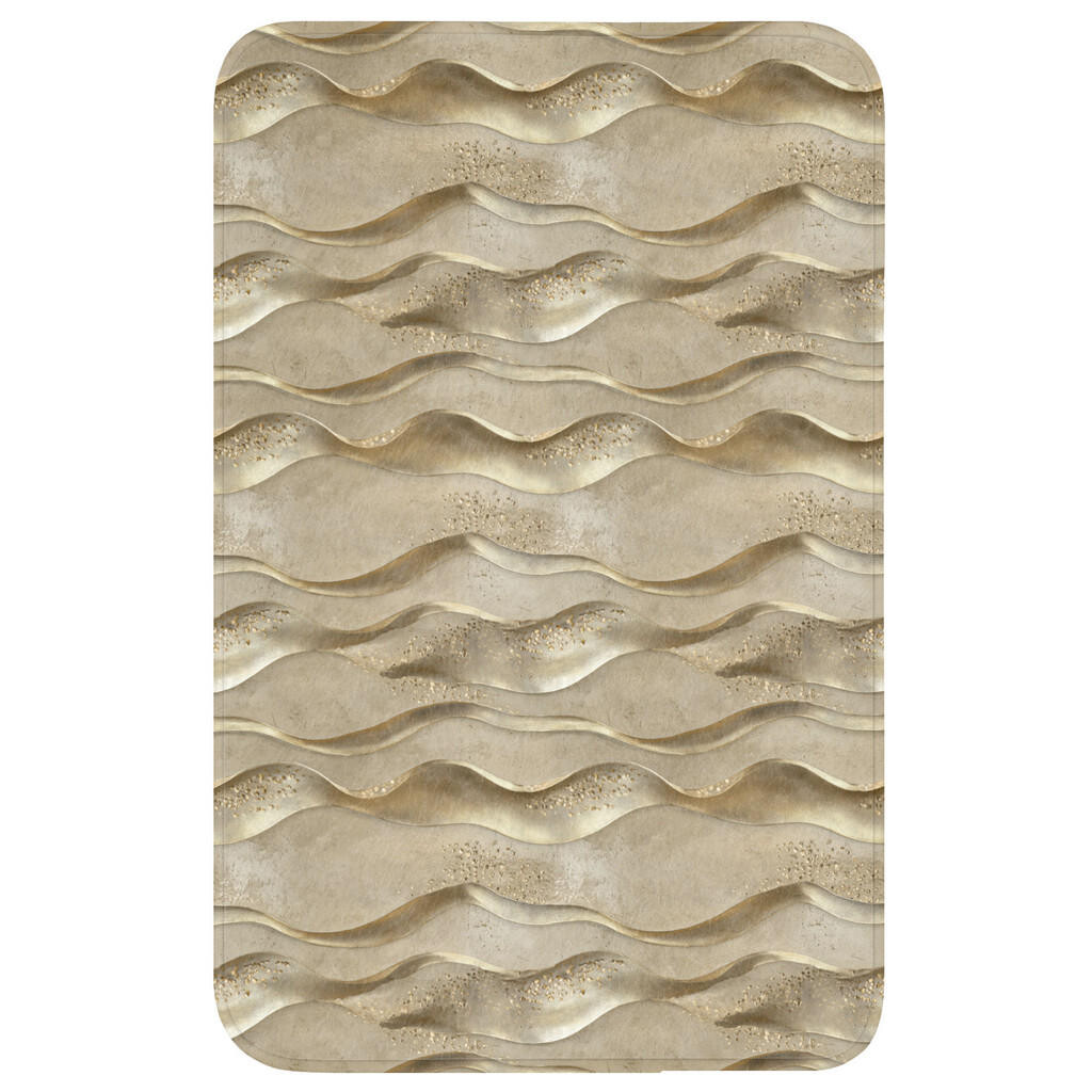 OnlyWow WC PŘEDLOŽKA Vlny - vzor - zlaté 50x80 cm