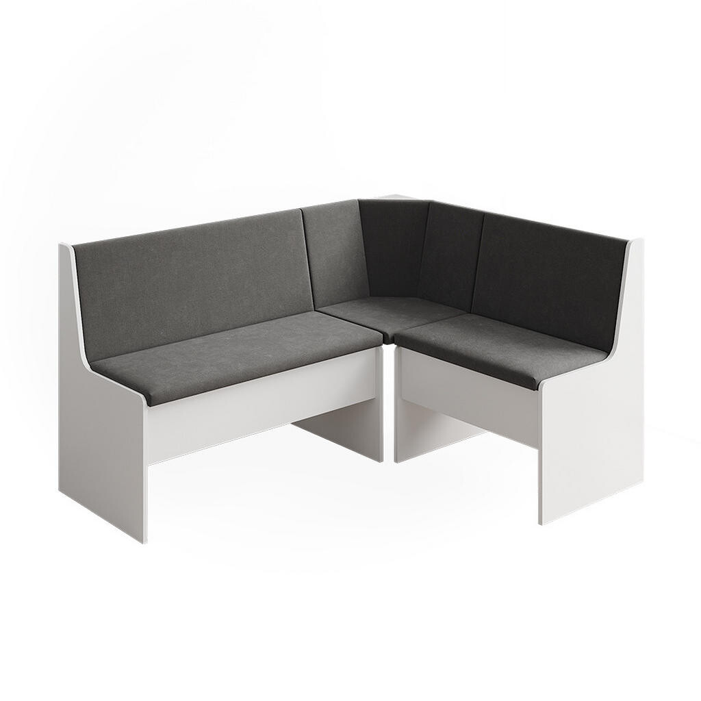 Vicco LAVICE DO JÍDELNY DO ROHU Ramon Bílá 150 x 51 cm s úložným prostorem
