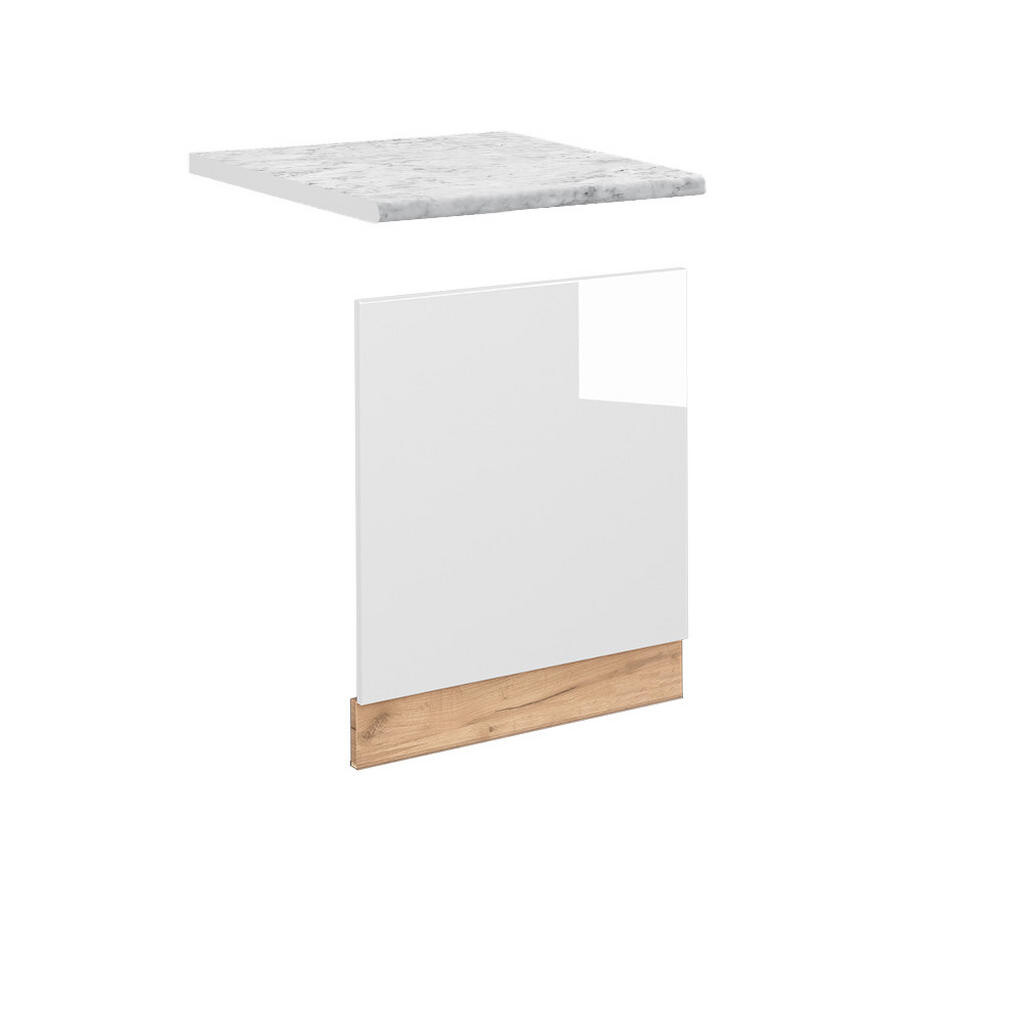 Vicco PŘEDNÍ PANEL Fame-Line Bílá vysoký lesk 60 cm , PD Mramor