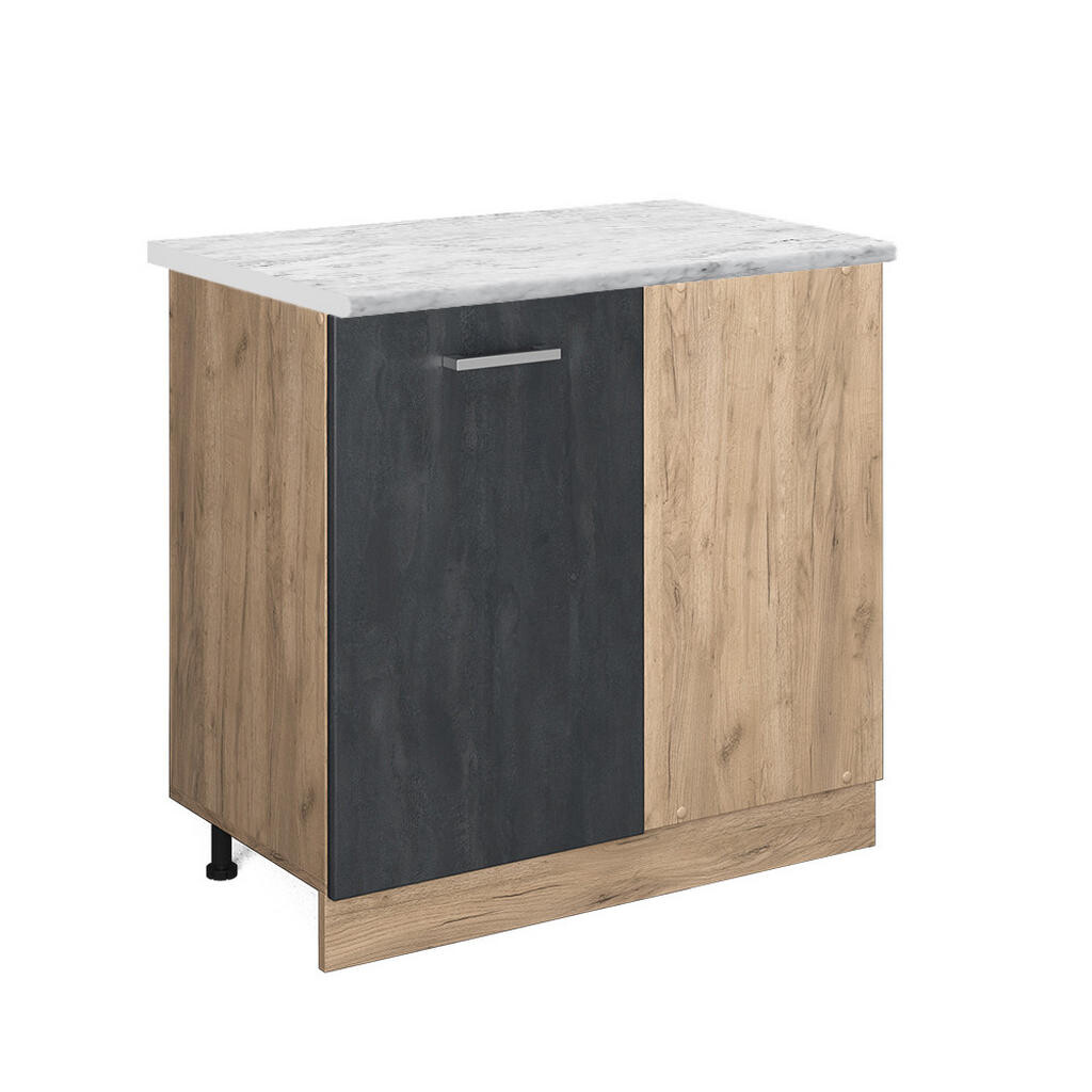 Vicco ROHOVÁ SKŘÍŇKA R-Line Černý beton 86 cm PD Mramor