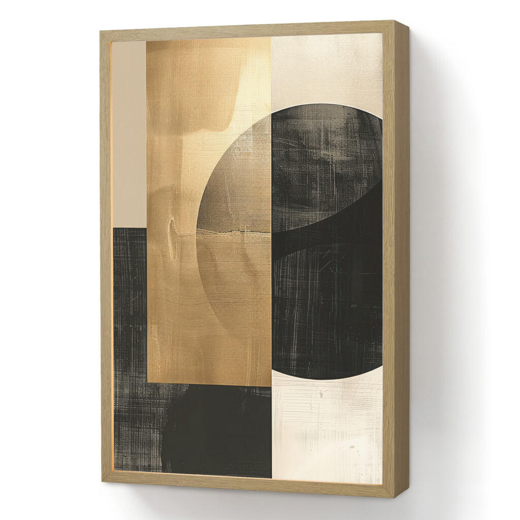 OnlyWow NÁSTĚNNÁ LAMPA S AKUMULÁTOREM Abstraktní - Moderní - Černá - Zlatá 40x60 cm