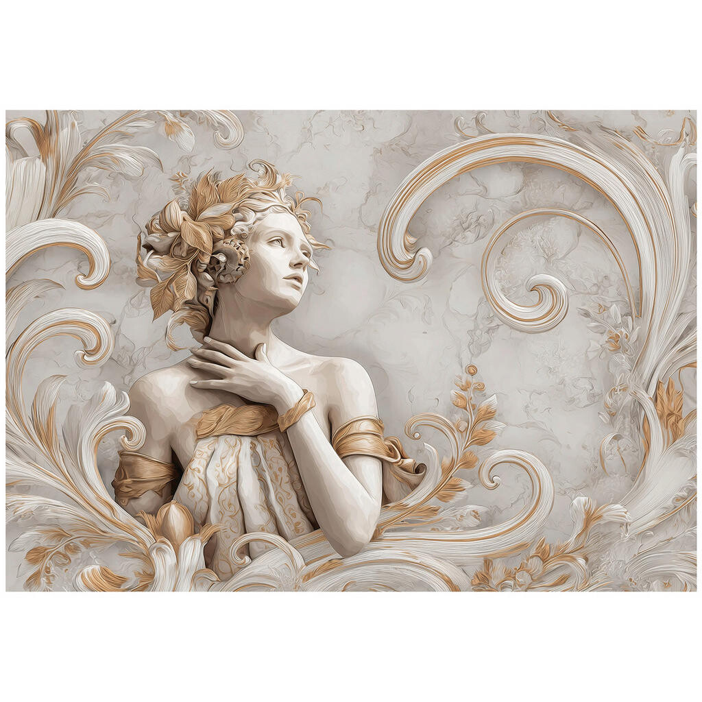 Wallarena FOTOTAPETA žena abstraktní béžová 150x105 cm