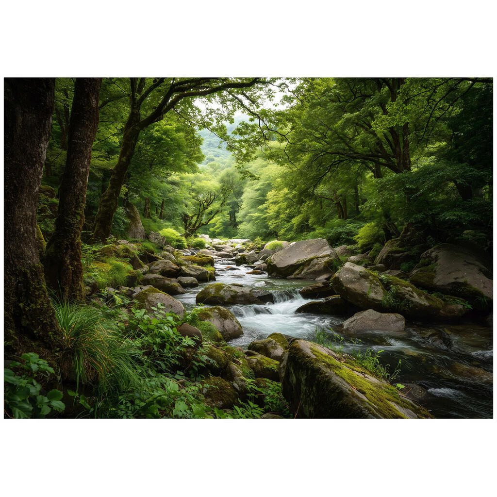 Wallarena FOTOTAPETA les příroda zelená 200x140 cm