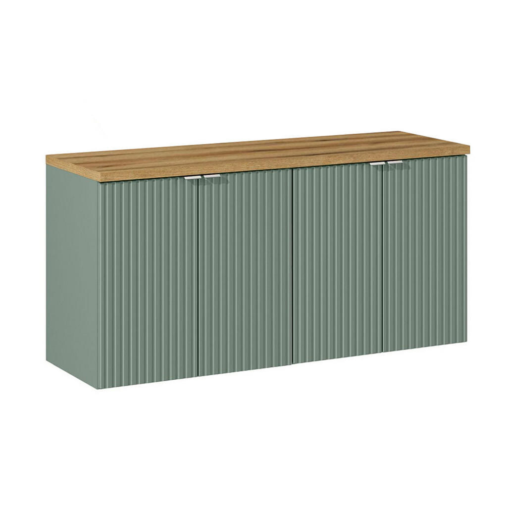 Petits-meubles SKŘÍŇKA POD UMYVADLO 120cm Jade Zelená a dřevo