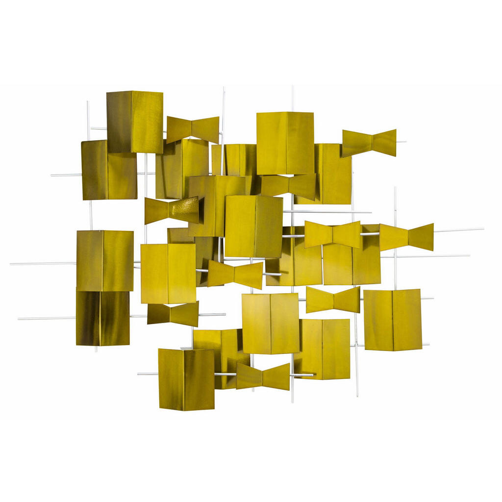 KUNSTLOFT KOVOVÁ NÁSTĚNNÁ DEKORACE ZLATÁ, 95/67 CM
