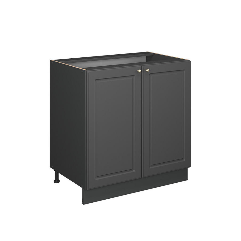 Vicco SPODNÍ SKŘÍŇKA KUCHYŇSKÉ LINKY Fame-Line, Anthrazit-Gold Landhaus/Antracit, 80 cm pracovná doska Mramor