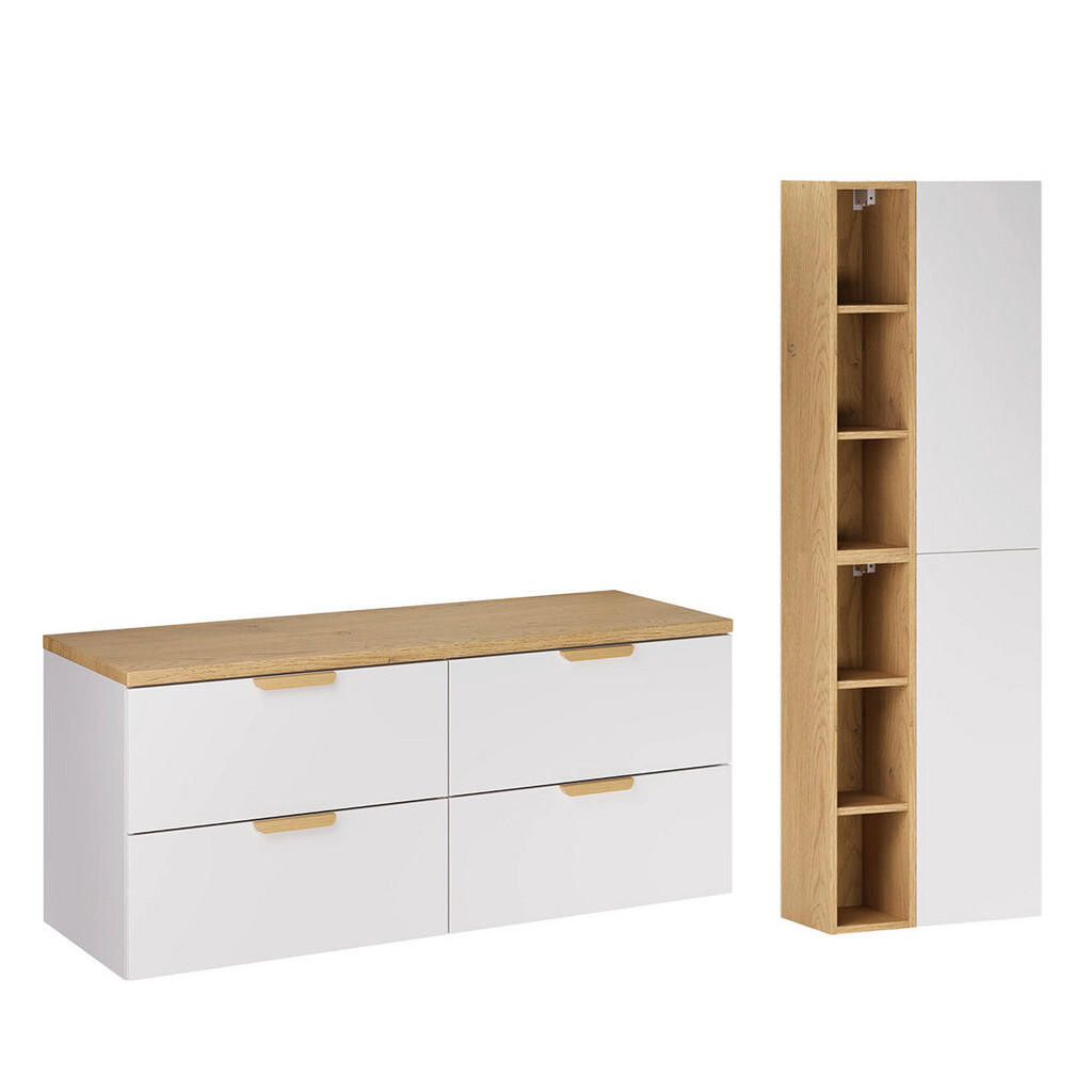 Petits-meubles SKŘÍŇKA POD UMYVADLO 120.6cm Oria 2er-Set Bílá