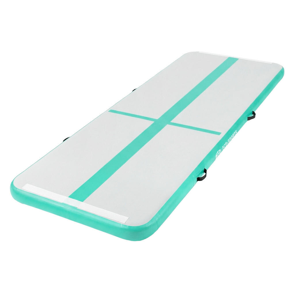 ECD-Germany NAFUKOVACÍ gymnastická podložka Airtrack 300x100x10 cm mintově zelená