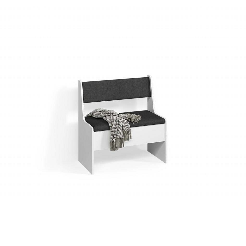 Livinity® LAVICE DO JÍDELNY DO ROHU Tiberio Bílá 41.5 x 76.6 cm