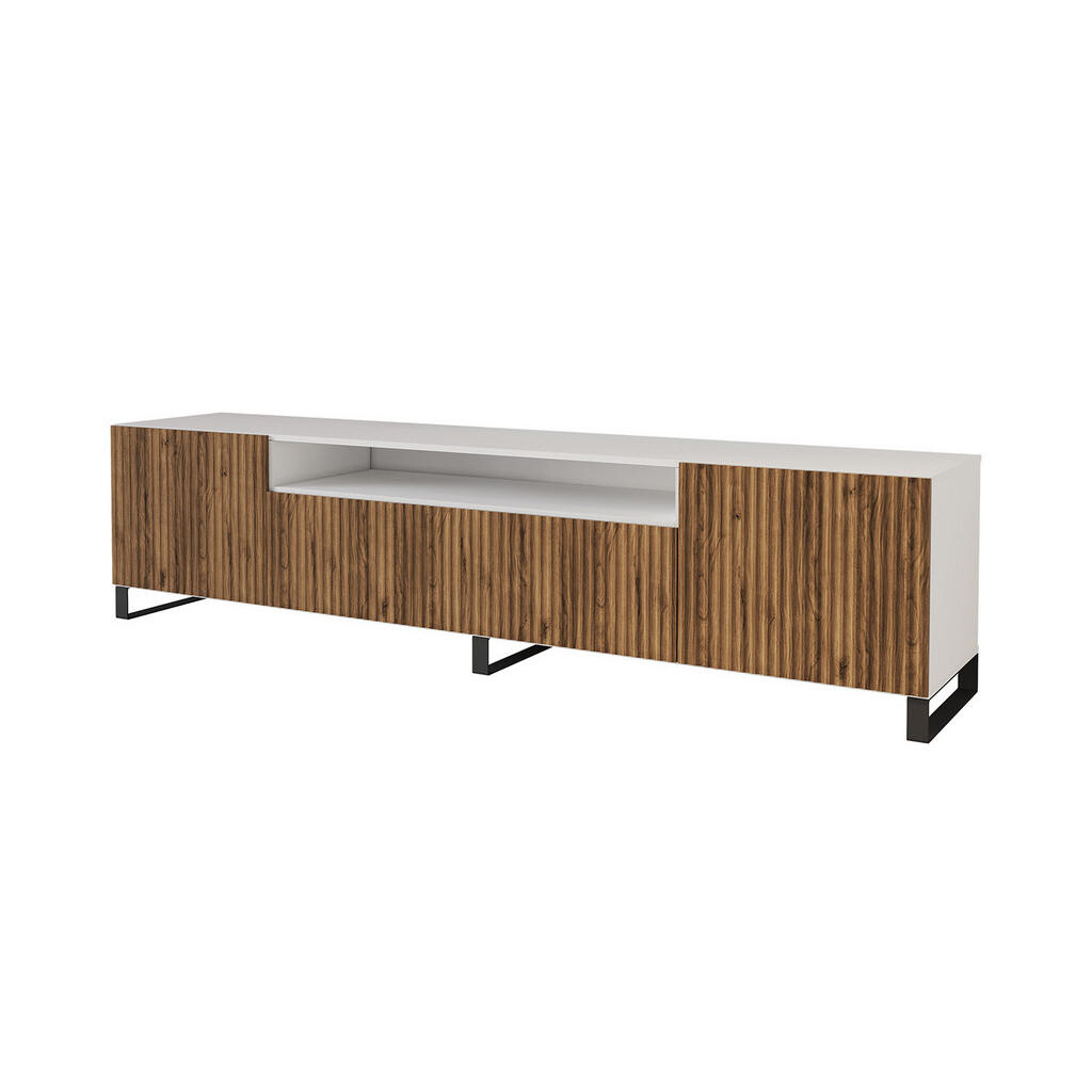 ALTDECOR NÍZKÁ komoda NOA-2-S 200 x 53 x 41 cm – bílá / Katania