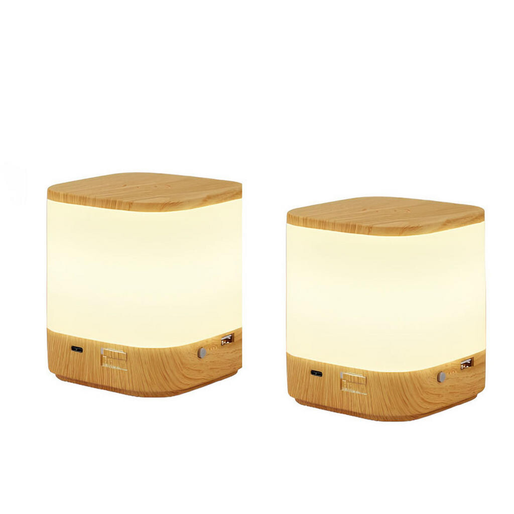 Nettlife LED stolní lampa Achaz 9,8/9,8/11,5 cm (sada 2 ks)