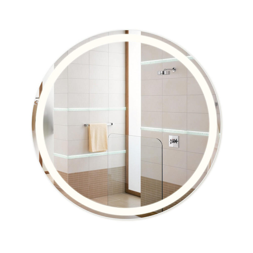 Nettlife KOUPELNOVÉ zrcadlo Mainz s LED osvětlením Ø70 cm