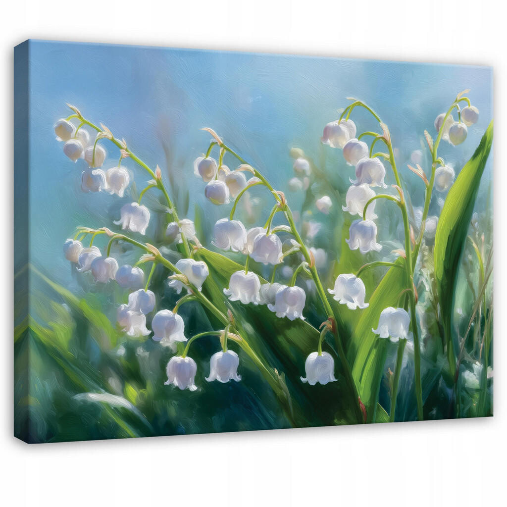 Wallarena PLÁTNO Květiny Příroda Zelená 120x80 cm
