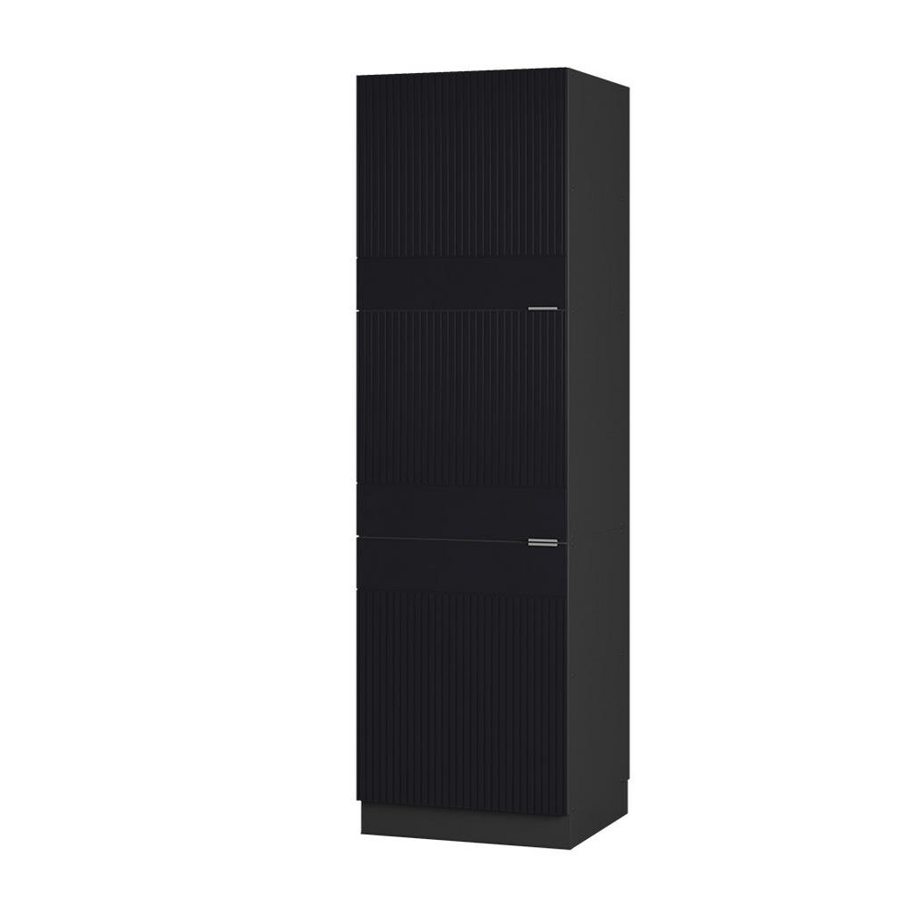 Vicco VYSOKÁ SKŘÍŇ Fame-Line, Černý pruhovaný/Antracit, 60 cm