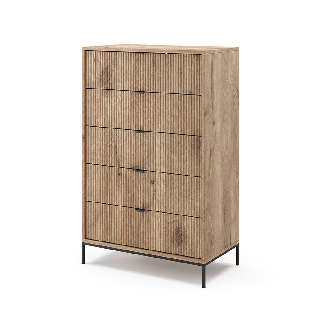 Vicco KOMODA Eliza Dub Viking 76 x 120 cm s 5 zásuvkami