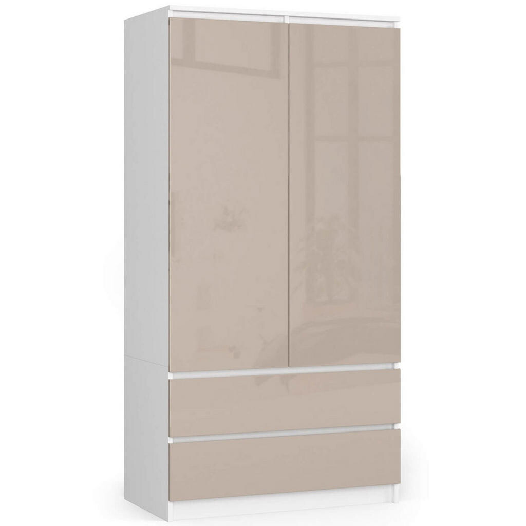 RAUMHIRSCH FURNITURE SKŘÍŇ Bílá, Cappuccino lesklá 180/90/51